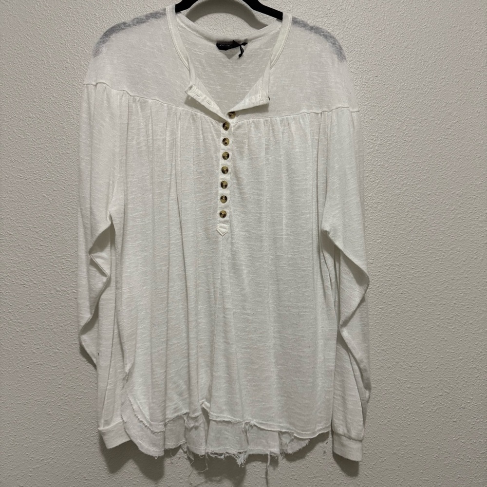 Out From Under Long Sleeve Top - White - Small